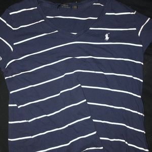 POLO blue striped shirt